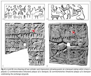 cylinder seal mesopotamia banquet harp music